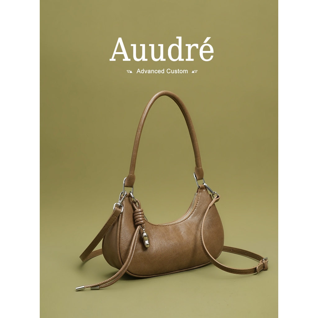 Auudre Retro Niche กระเป๋าสะพายข้าง ดีไซน์สำหรับสะพายใต้วงแขนและไหล่