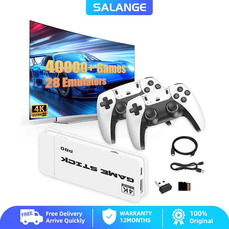 【Thailand Delivery】Salange 2026 ใหม่ M15 4K Pro เกม Stick Mini TV คอนโซลเกมมือถือไร้สาย Gamepads วิด