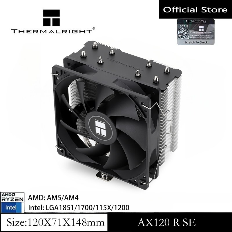 Thermalright AX120 R-SE CPU Air Cooler 4 ท่อความร้อนหม้อน้ํา PC แชสซีความร้อนสําหรับ AMD AM4/AM5 Intel 1700/1150/1200