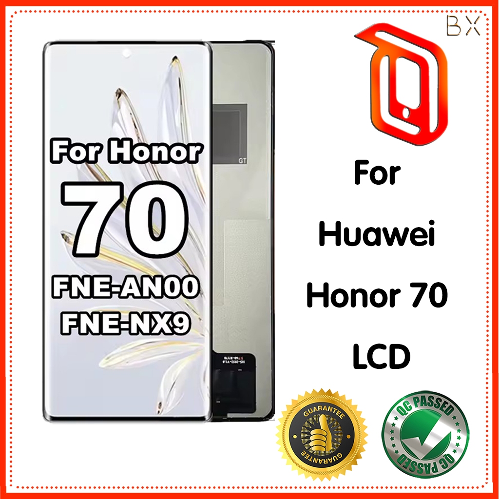 TFT สําหรับ Huawei Honor 70 FNE-AN00 FNE-NX9 จอแสดงผล LCD Touch Screen Digitizer Assembly