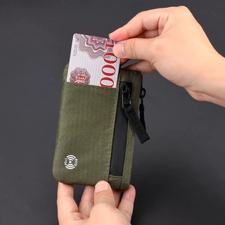แปรงป้องกันการโจรกรรมกระเป๋าใส่เหรียญในต่างประเทศเดินทางผู้ถือบัตรกันน้ํา rfid กระเป๋าเอกสารแบบพกพากรณีที่สําคัญกระเป๋าสตางค์