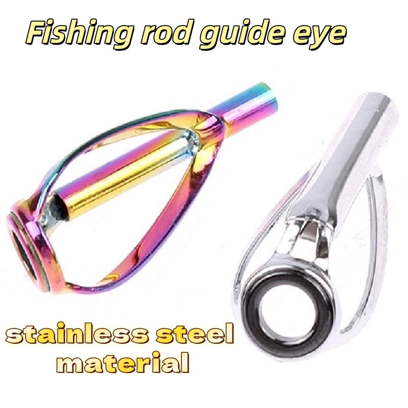 BBTH 1 ชิ้น Sliver/Rain Top Tip Guide แหวนฟรีสําหรับเบ็ดตกปลาอุปกรณ์ตกปลา Vary