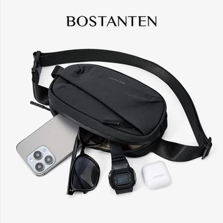 BOSTANTEN กระเป๋าคาดเอวผู้ชาย น้ำหนักเบา กันน้ำ ทนทาน เหมาะสำหรับการเดินทางไปทำงานและกิจกรรมกลางแจ้ง เช่น เดินป่า