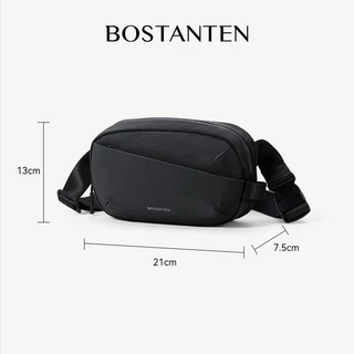 BOSTANTEN กระเป๋าคาดเอวผู้ชาย น้ำหนักเบา กันน้ำ ทนทาน เหมาะสำหรับการเดินทางไปทำงานและกิจกรรมกลางแจ้ง เช่น เดินป่า