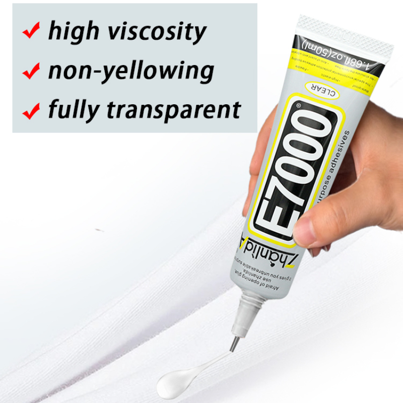 ZHANLIDA E7000 ผ้ากาวโปร่งใส Non-whitening 50/110ML กาวกันน้ําอเนกประสงค์เพชรกาว DIY ใช้ทุกวันกาวปาก