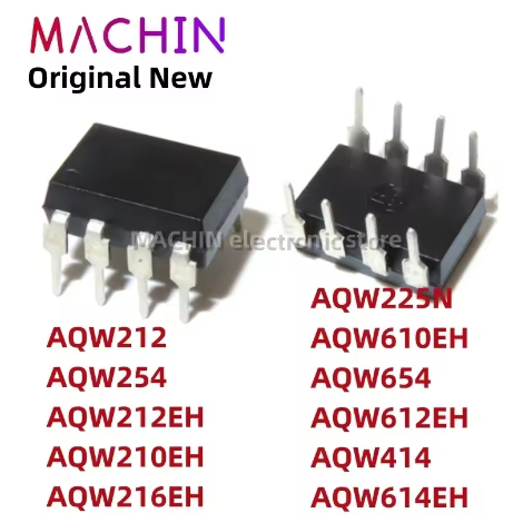 5PCS AQW212/254/212EH/210EH/216EH/225N DIP8 AQW610EH/654/612EH/414/614