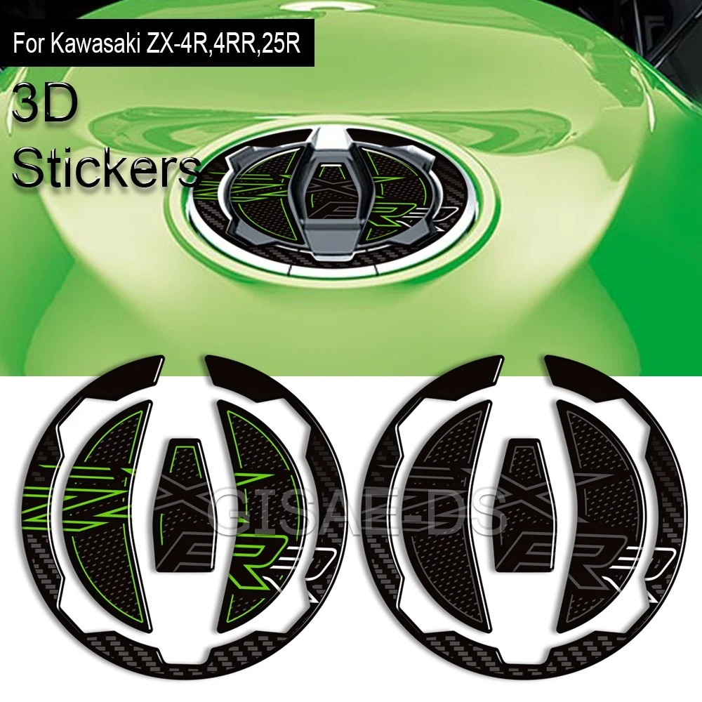 สําหรับ kawasaki Ninja ZX-4R ZX-4RR ZX-25R 3D อีพ็อกซี่เรซิ่นสติกเกอร์ ZX25R ZX4R ZX4RR รถจักรยานยนต