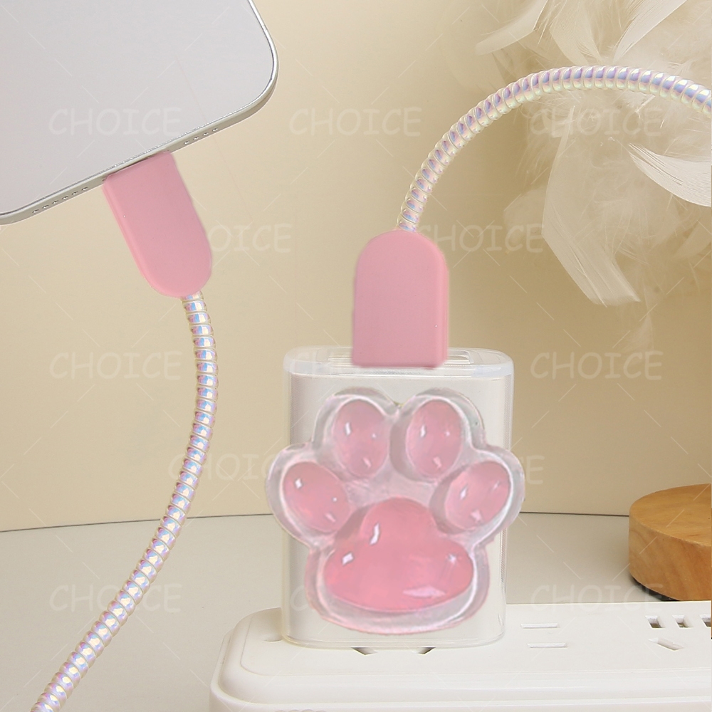 สําหรับ XIAOMI Charger Case Cat Claw Charger Protector สําหรับ Android XIAOMI 67W 33W 45W 100W 90W ห