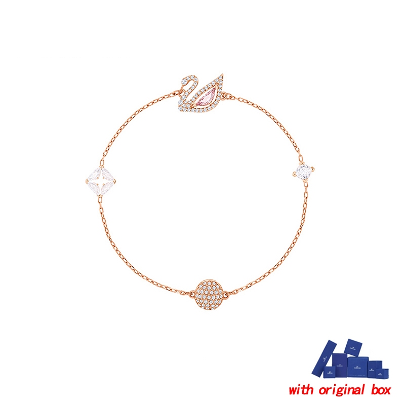 สร้อยข้อมือคริสตัล DAZZLING SWAN .series เครื่องประดับของขวัญสำหรับผู้หญิง