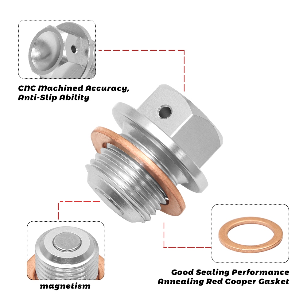 M14x1.25 น้ํามันท่อระบายน้ําปลั๊ก Bolt สําหรับ Suzuki GSX-S1000F 2016-2020 GSR250/S GW250 Inazuma 25