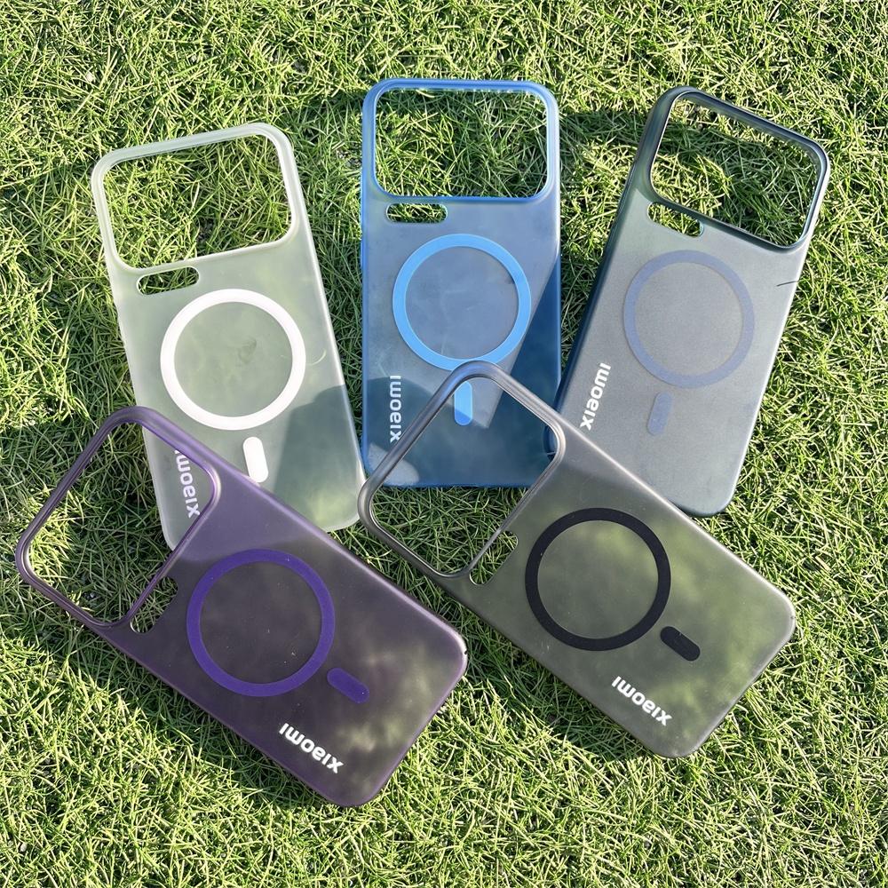 Xiaomi 17 Pro Max Mi 15 14 Ultra Pro Clear Magnetic Case Slim Ice Mist โปร่งใสป้องกันปกหลังสําหรับ Redmi K80 K70 Pro Ultra กันกระแทกกันชน Shell Fundas