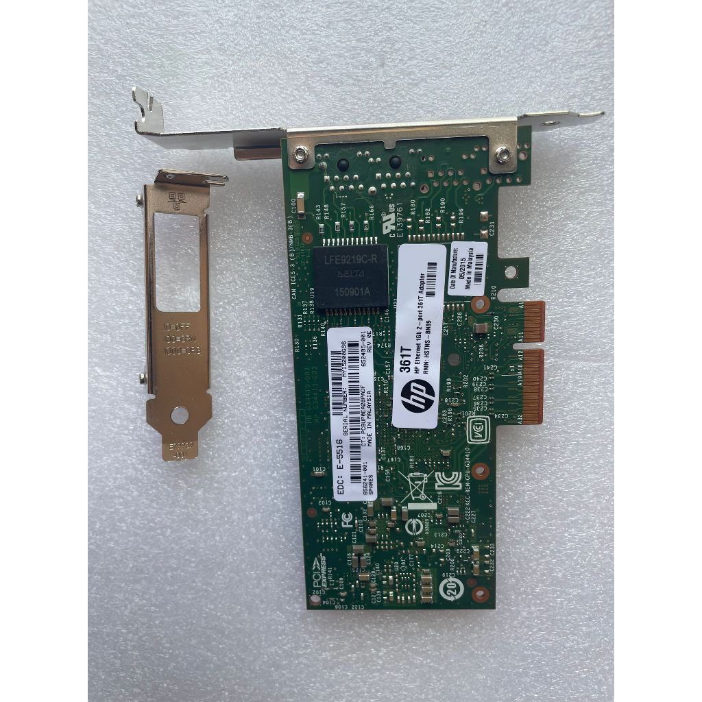 [คลังสินค้าพร้อม] intel I350T2V2 สไตล์เดียวกัน HP361T Dual Port 1G การ์ดเครือข่าย I350AM4 ชิป RJ45 พ
