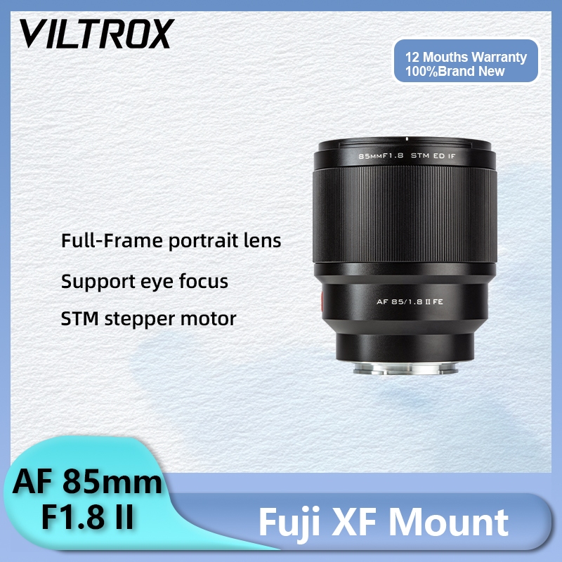 Viltrox 85mm F1.8 II 85mm F2.0 EVO STM ออโต้โฟกัส คงเลนส์สําหรับ Fuji X Mount Nikon Z Sony E Mount ก