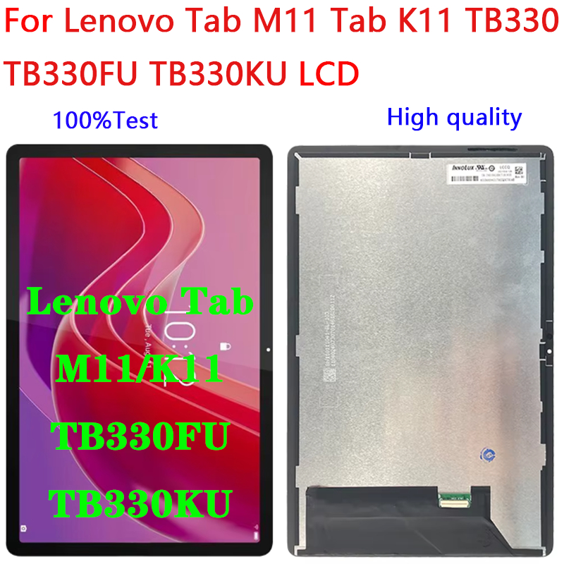 สําหรับLenovo Tab M11 Tab K11 TB330 TB330FU TB330KUจอแสดงผลLCD Touch Screen Digitizer Glass Assemblyอะไหล่ซ่อม