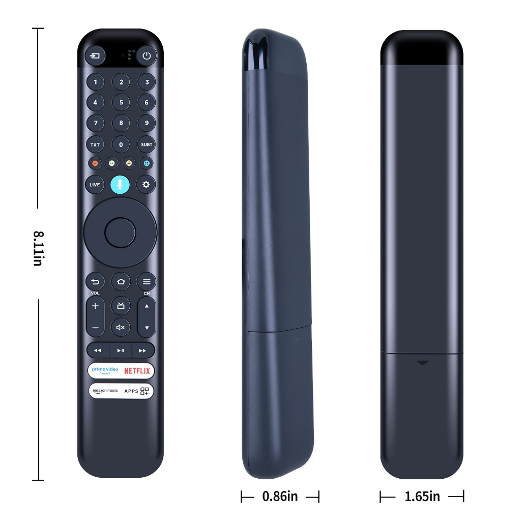 ใหม่สําหรับ TCL TV รีโมทคอนโทรล RC833 CKB3 ใช้งานร่วมกับ TCL 55PF650, 65T6C, 50PF650K, และ 55PF650K 