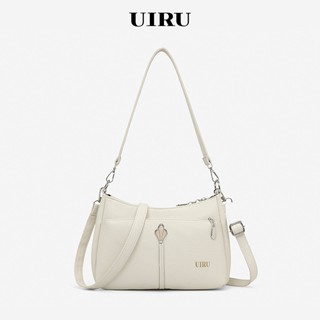 UIRU กระเป๋าสะพายไหล่ข้างผู้หญิง หนังPU ทนต่อการขีดข่วน มีซอ…