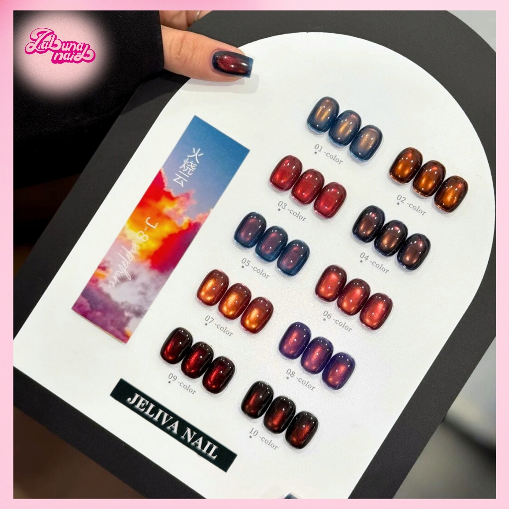 【พร้อมส่ง】ชุดยาทาเล็บเจล Sansu Cute Nail 12สี (Violet color series) เจลตาแมว เจลด้านซาติน ลูกแก้วอินทรีย์ (บัตรสีฟรี)