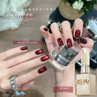 XEIJAYI 15ml สไตล์ใหม่ Super Bright Ruby Cat Eye Gel ยาทาเล็บเหมาะสําหรับทุกสีผิว