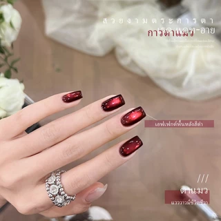 XEIJAYI 15ml สไตล์ใหม่ Super Bright Ruby Cat Eye Gel ยาทาเล็บเหมาะสําหรับทุกสีผิว