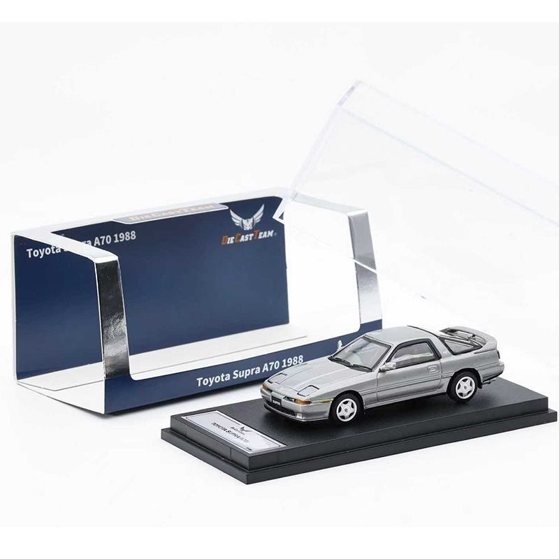 DCT สินค้าใหม่ 1: 64 Toyota Supra A70 Classic Flip Light Model จําลองรถเครื่องประดับ