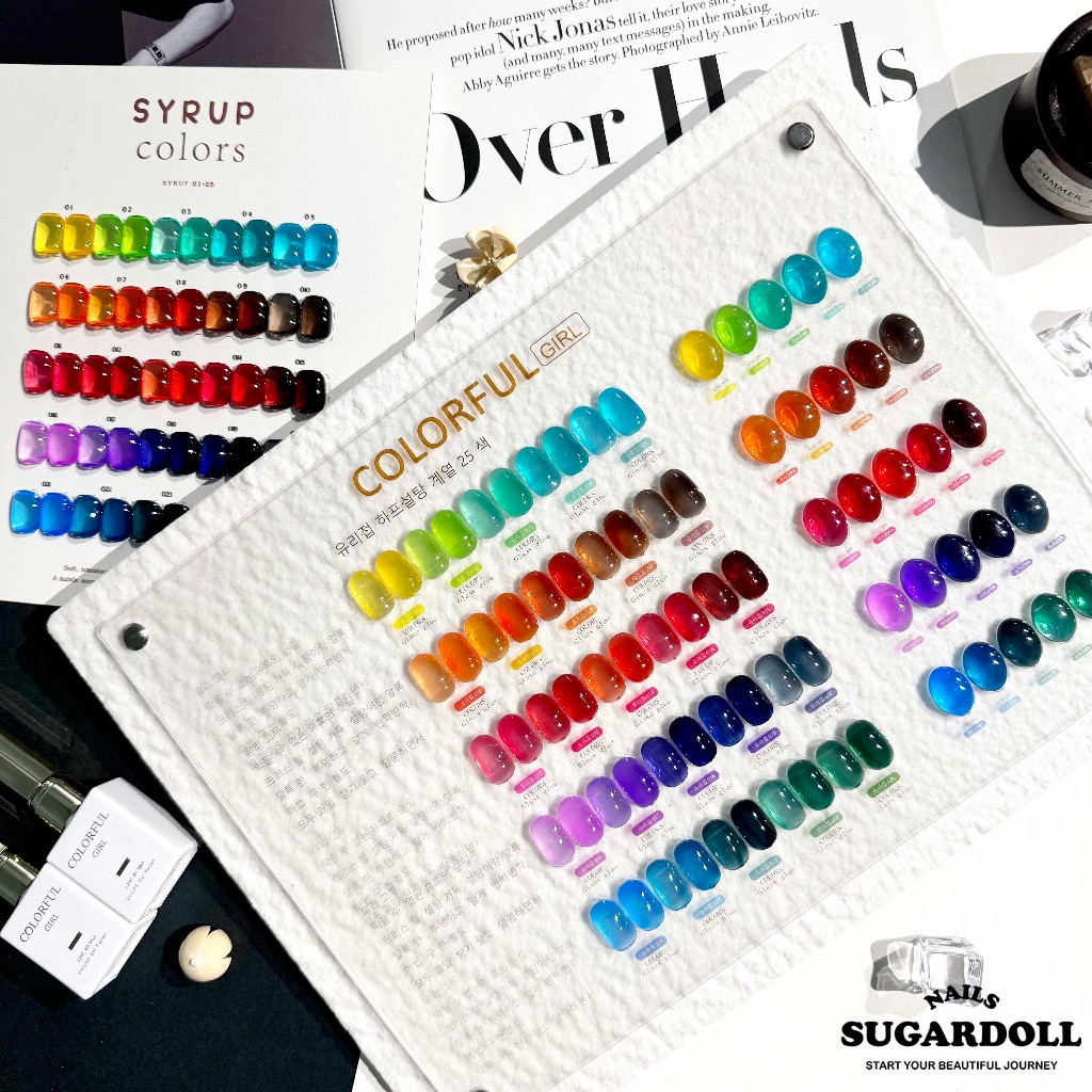 【พร้อมส่งในBangkok】สีเจลไซรัป  25 สี สีเล็บเจล  สีเจลไซรัป COLORFUL GIRL (COLORFUL GIRL) สีเจลทาเล็บ