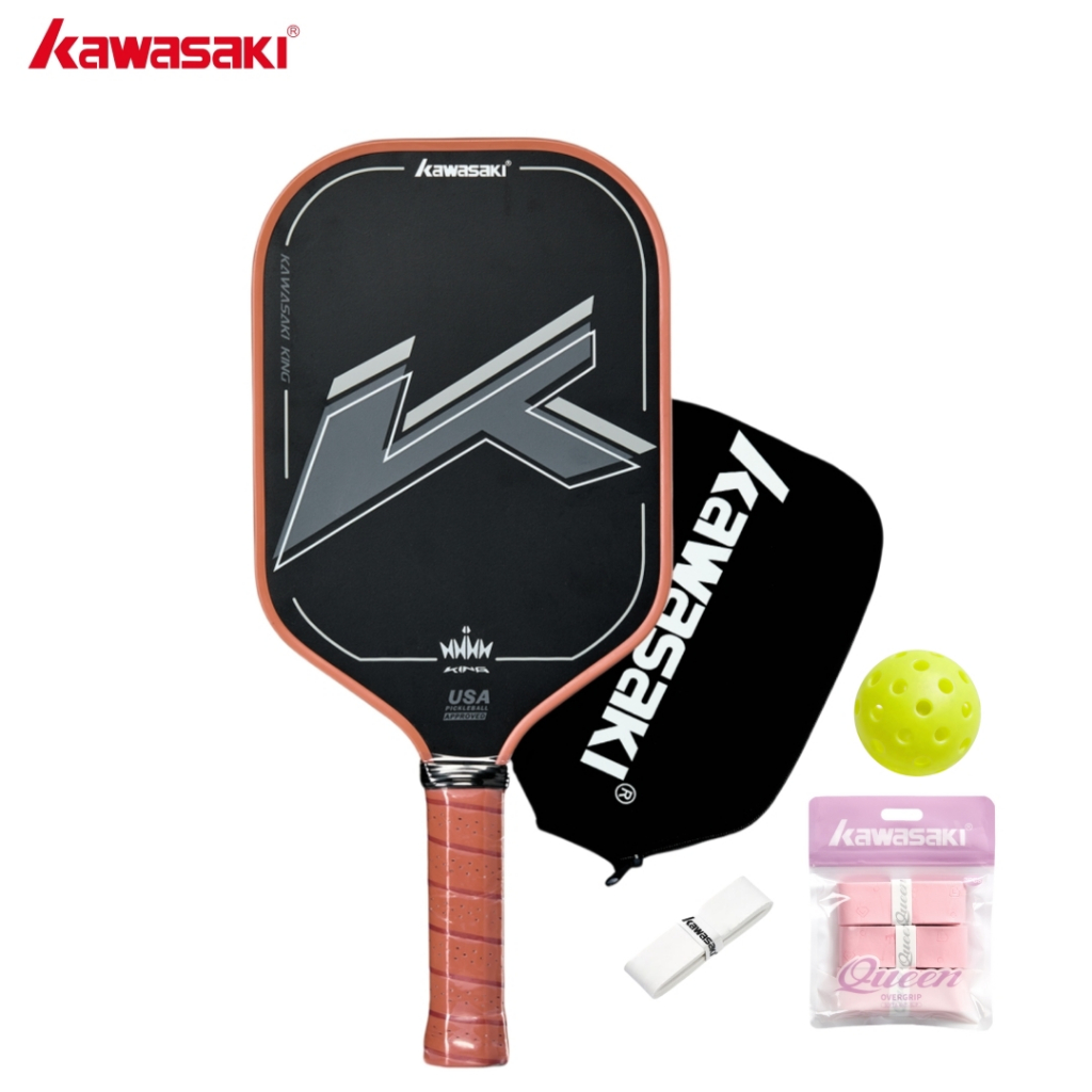 KAWASAKI คาวาซากิ Pickleball Paddle คาร์บอนดอง Racquet KING 220g สําหรับมืออาชีพ USA APPROVED