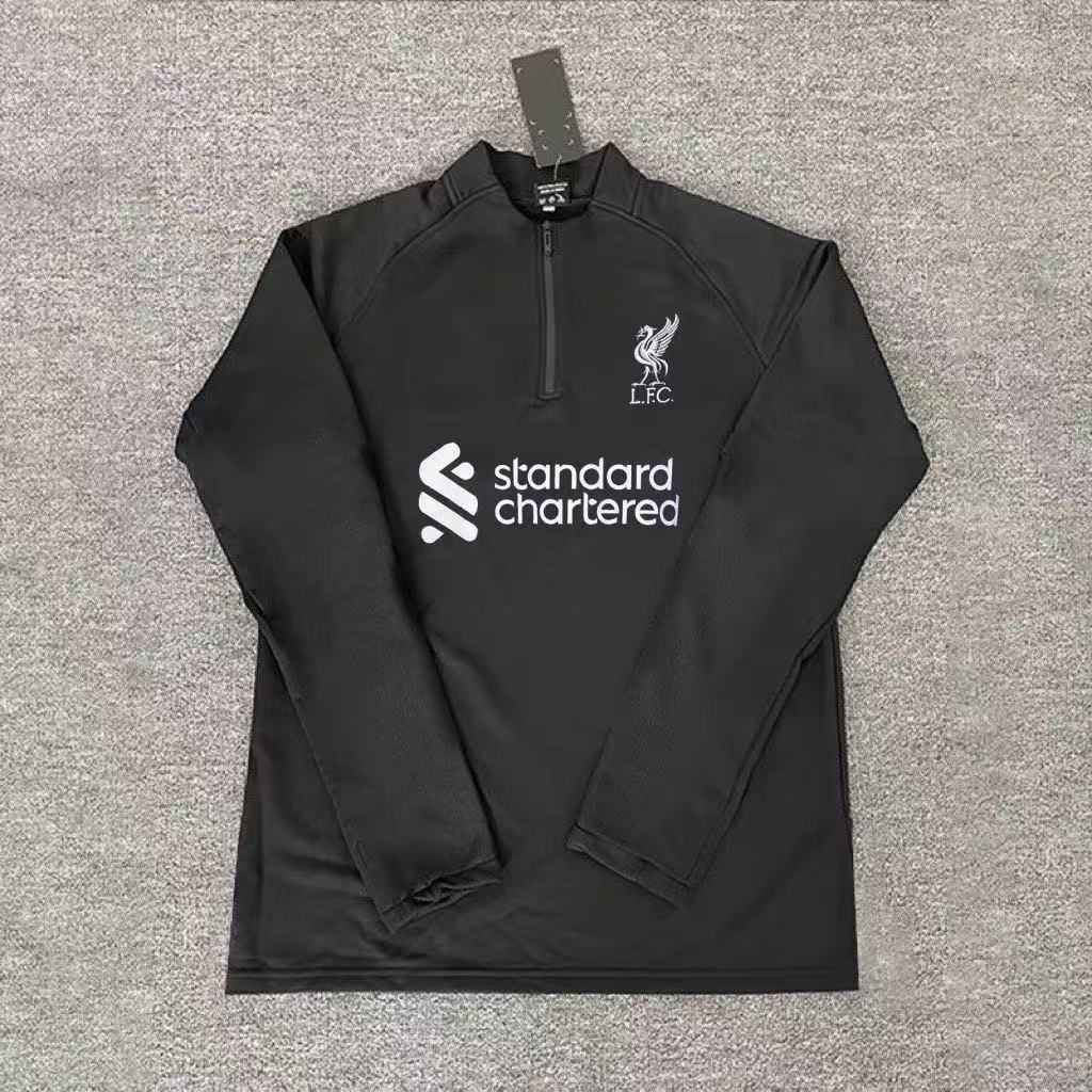 เสื้อยืดแขนยาวฝึกซ้อมลิเวอร์พูลใหม่ Unisex แห้งเร็วทรงหลวมสวมใส่สบายอเนกประสงค์ขนาดบวกที่มีอยู่
