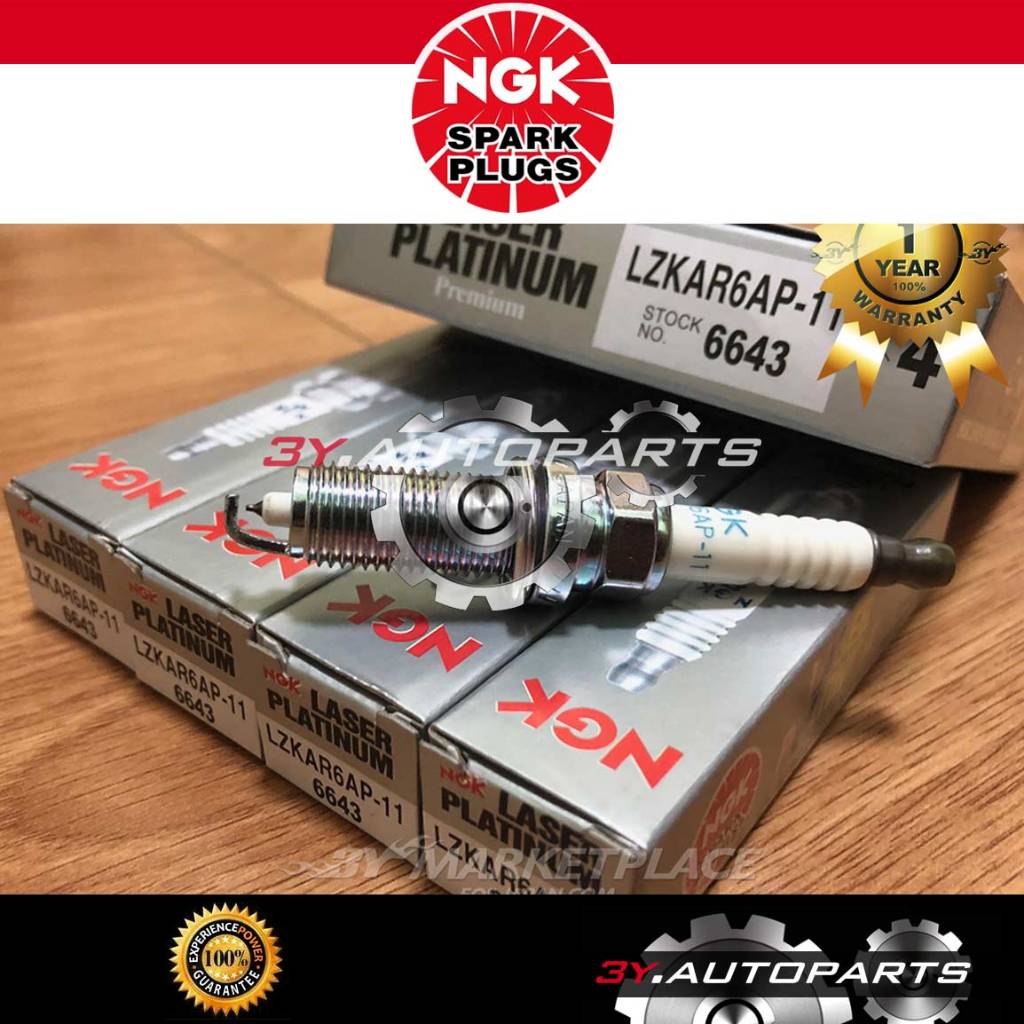 ใหม่ LZKAR6AP-11 NGK LASER PLATINUM SPARK PLUG (@4PCS) NISSAN LATIO/ALMERA 1.5/GRAND LIVINA/SYLPHY/T