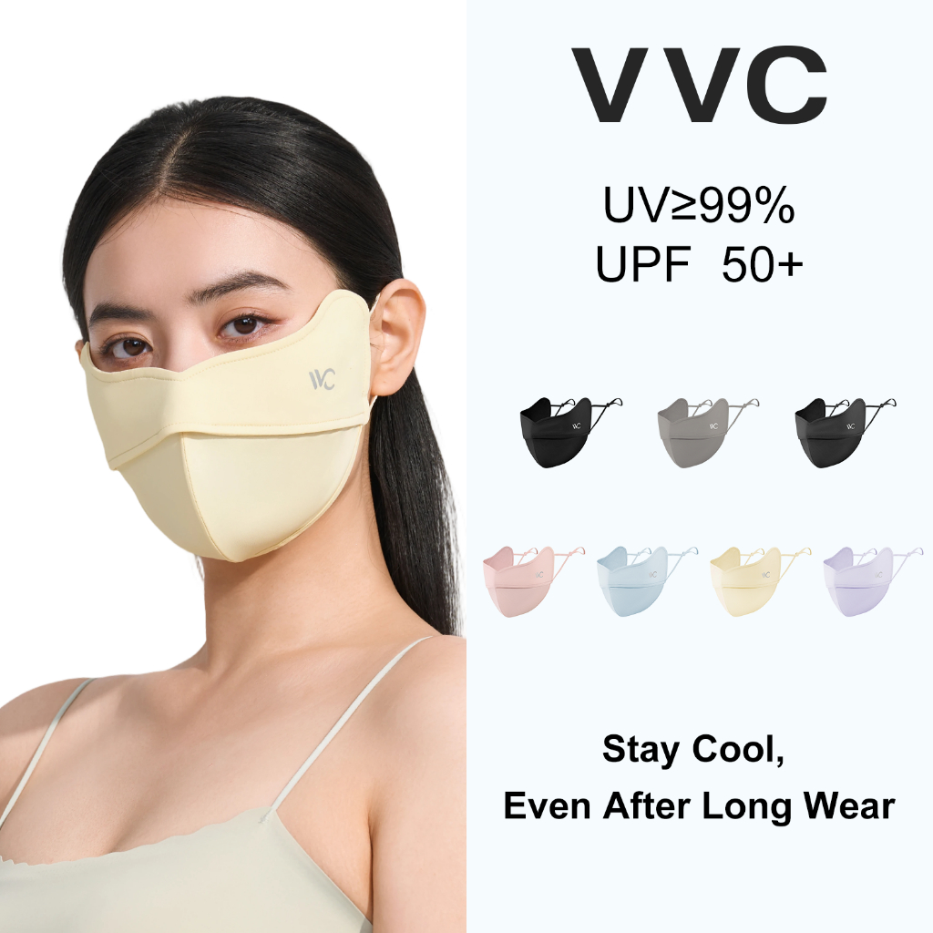 VVC หน้ากากกันแดด 3D ป้องกันรังสี UV และลม ปกป้องรอบดวงตา สำหรับขี่จักรยาน