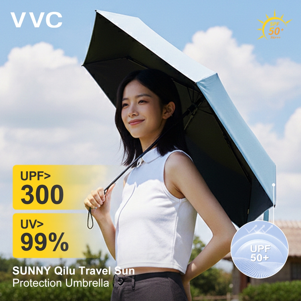 【TH Delivery】VVC ร่มกันแดด UPF50+ ป้องกัน UV 99.99% ใช้ได้ทั้งแดดและฝน สำหรับกลางแจ้งและท่องเที่ยว