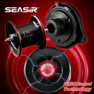 กลองรีล DC-ROUND จาก SEASIR ทำจากทองเหลือง เกียร์ทนทานต่อน้ำเค็م เหมาะสำหรับการพายระยะไกลและตกปลาในน้ำจืดและน้ำเค็ม น้ำหนักเบาเพียง 164g