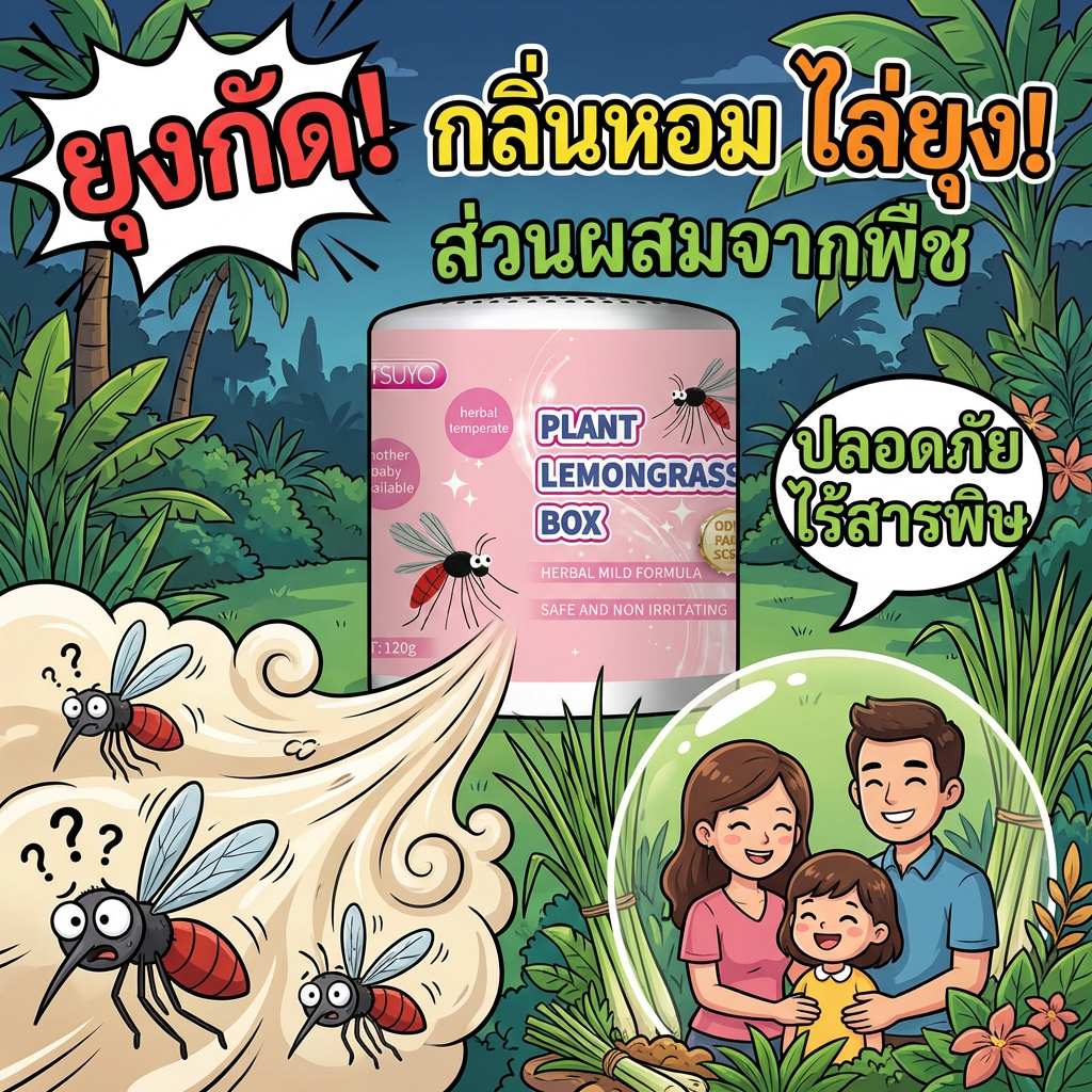 ไล่ยุงอันดับหนึ่ง SG เจลไล่ยุง เจลเกลือหอมระเหยไล่ยุง เจลกันยุง ไล่ยุง ส่วนผสมจากพืช ปลอดภัย
