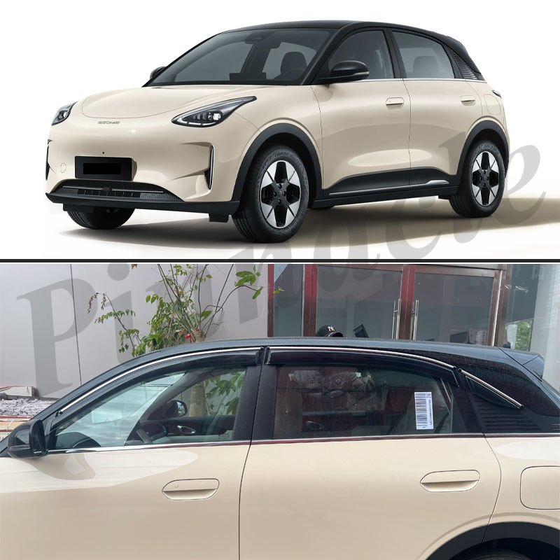 【จัดส่งจากกรุงเทพ】กันสาด GEELY EX2 แบบมีคิ้ว รุ่นหนาพิเศษ ชุดแต่ง กันสาด คิ้วกันฝน กันสาดกระจก คิ้วกันสาด ของแต่งรถยนต