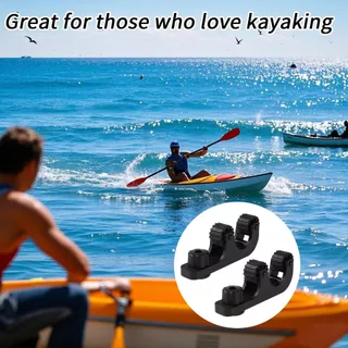 อุปกรณ์เรือ Canoes Oar Holder,Kayak Track Mount อุปกรณ์เสริม สวมใส่พลาสติกKayak Paddles ที่วางไม้พายเรือคายัค