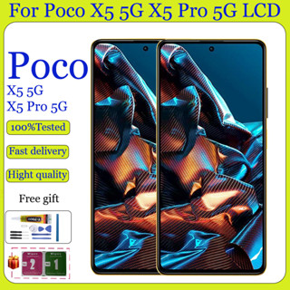 Original AMOLED สําหรับ Poco X5 5G X5 Pro 5G จอแสดงผล LCD To…