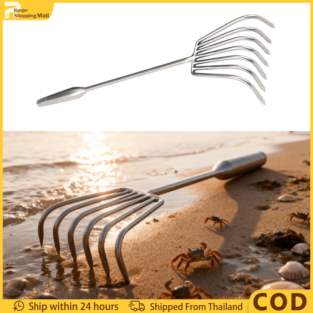 คราดสวน, 5-7 ฟัน Weeding Puller,Hand Rake 37ซม ตนเลส Hand Rake สวนเครื่องมือสําหรับดินคลายกําจัดวัชพืช