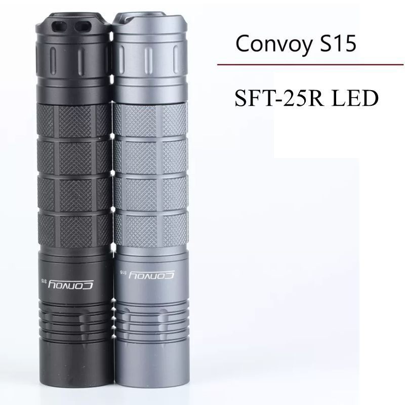 ไฟฉาย.Convoy S15 ดั้งเดิม กับ SFT-25R LED ไฟสำหรับ camping และ hiking