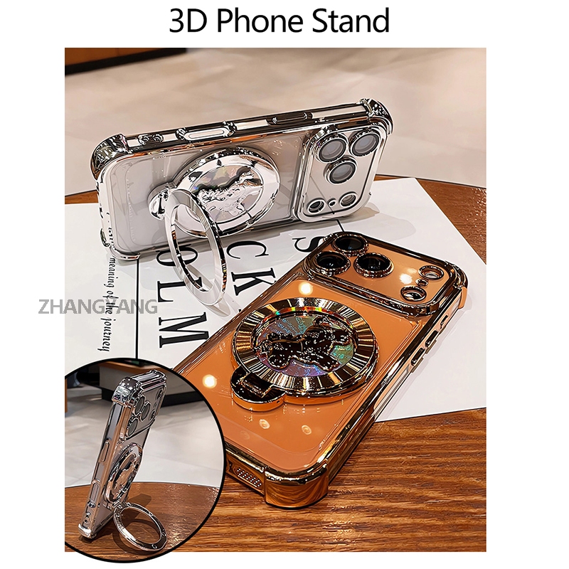สําหรับ Tecno spark Go1 spark Go 2025 ขั้นสูงโปร่งใส Anti Drop เคสโทรศัพท์ความงาม 3D การ์ตูนเลเซอร์ขาตั้งโทรศัพท์ออกแบบใหม่ ราคา ถูกที่สุด ดีลบีเคเค แกลเลอรีภาพที่ 8