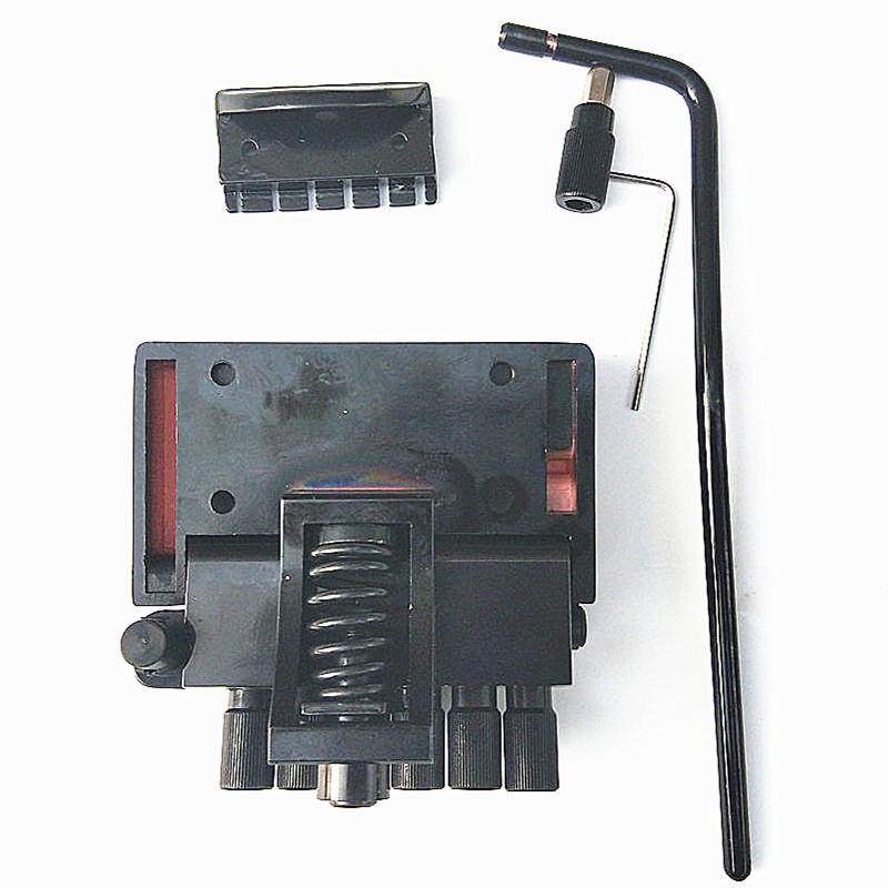 6 Strings กีตาร์ไฟฟ้า Headless Double Wave Bridge,Black Bridge Include Nut และ Tremolo Bar BJH71