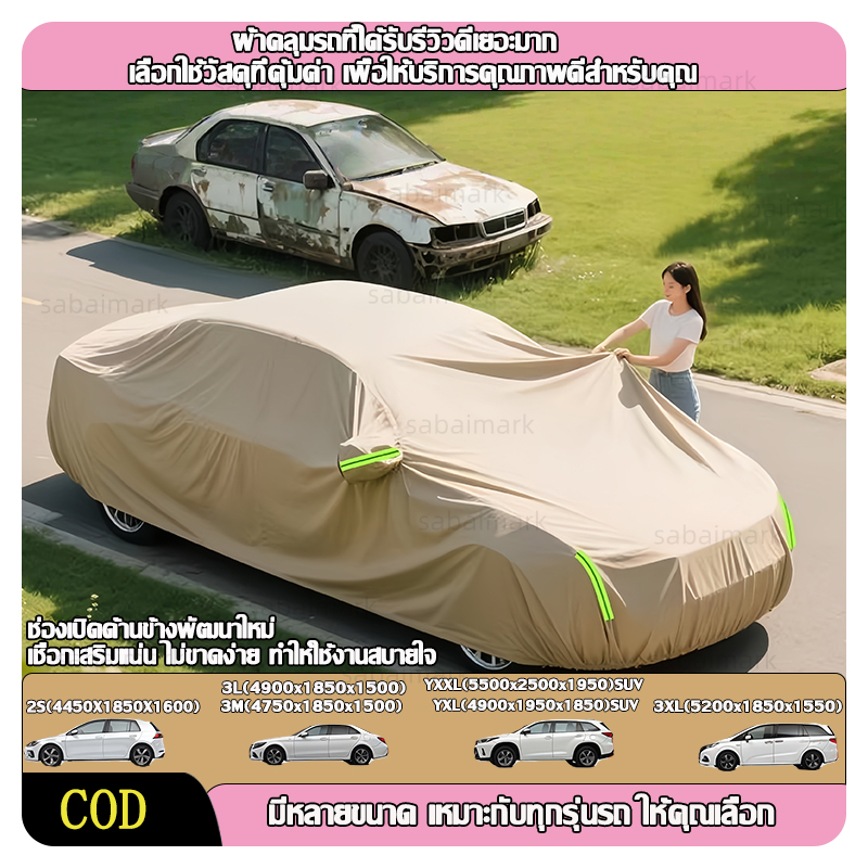 📣 Product Details ✦วัสดุคุณภาพสูง: อัพเกรดใหม่วัสดุคุณภาพสูงทนต่อการสึกหรอทนต่อการฉีกขาดป้องกันทุกสภาพอากาศสำหรับรถของคุณสามารถทนต่อสิ่งสกปรกน้ำต้นไม้และนก ฯลฯ  📣 📣 📣 ผ้ากันน้ำและกันรังสียูวี: เนื้อผ้ามีความสามารถในการกันน้ำสูงชั้นป้องกันรังสีอัลตราไวโอเล
