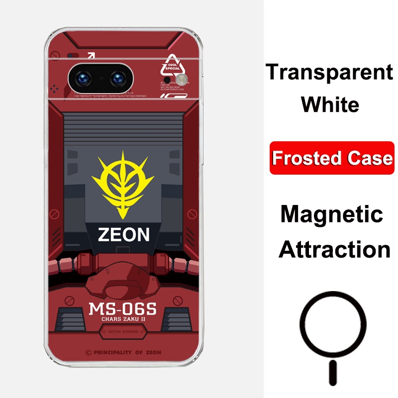 สําหรับ Google Pixel 7Pro เคสโทรศัพท์แม่เหล็ก Pixel7A Clear Matte สีขาว TPU ซิลิโคนนุ่มสําหรับ Pixel