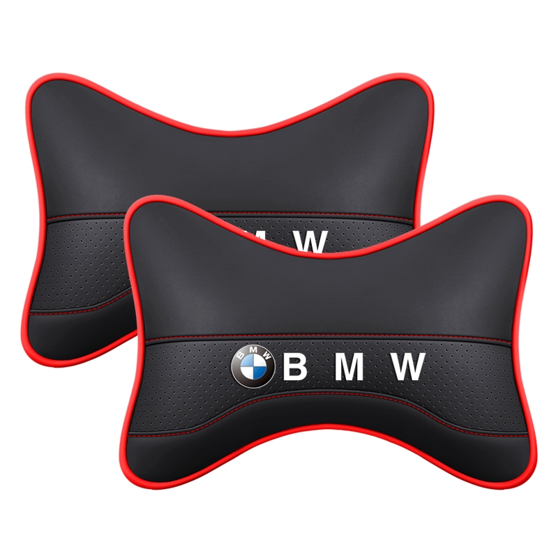 Breathable หนัง Headrest หมอนรองคอรถหัวคอหมอนสําหรับ BMW X1 X2 X3 X4 E84 F84 F39 E83 F25 G01 F97 F26