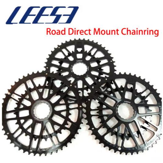 LEESE 36T/38T/40T/42T/44T/46T/48T/50T GR02 46-30T 48-32T /50-34T/52-36T/53-39T Chainring Road Bike Double Chainring CNC จักรยานกรวด XXE ล้อ GP3
