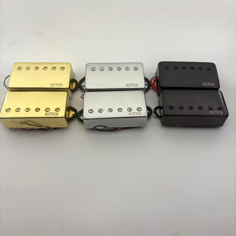 Emg 57/66 Passive Humbucker Pickups สําหรับกีตาร์ไฟฟ้าเบสทอง/เงินในสต็อก