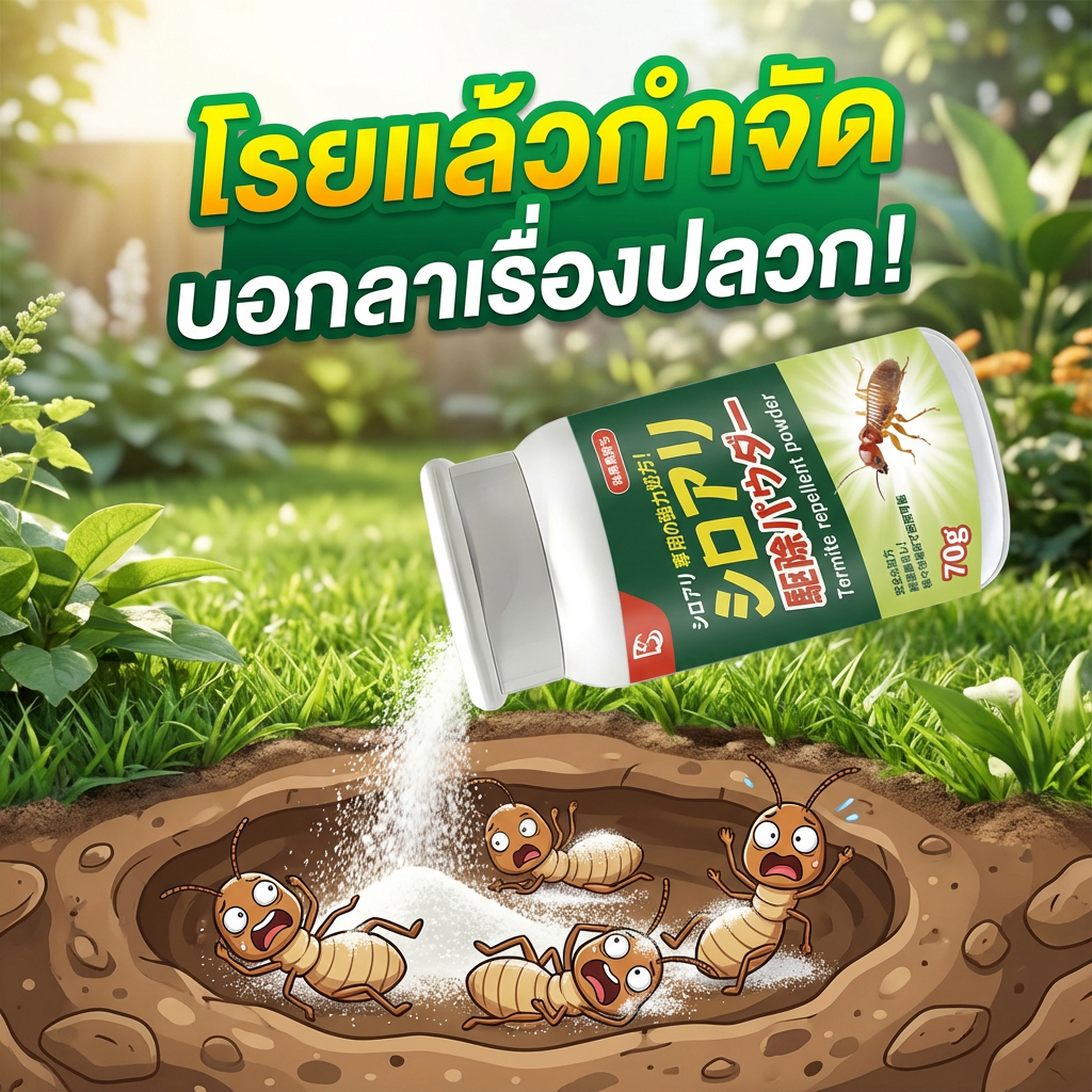 ผู้เชี่ยวชาญกำจัดปลวก! ผงกำจัดปลวก ยากำจัดปลวก ยาปลวก ยาฆ่าปลวก กำจัดปลวก ปกป้องยาวนาน