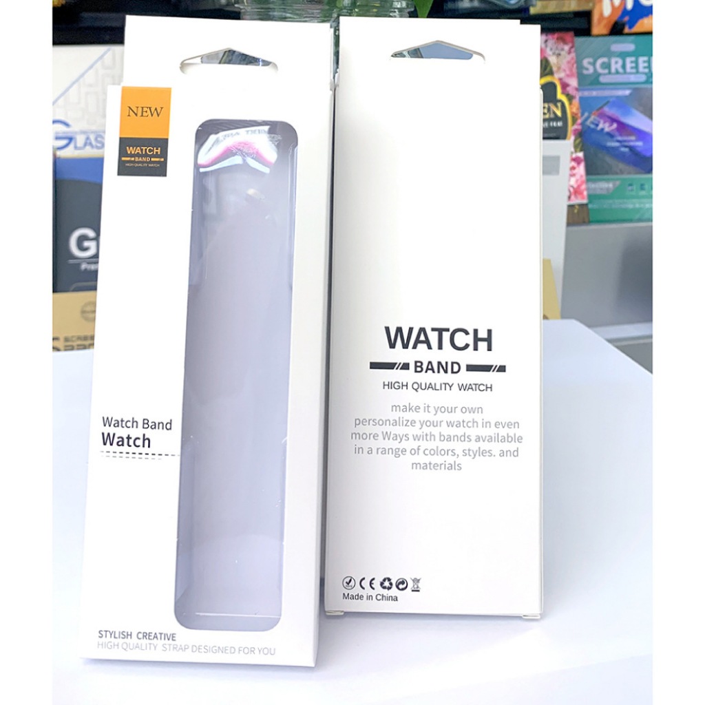 100 ชุด สไตล์ใหม่ สายนาฬิกา กล่องบรรจุภัณฑ์ พร้อมส่ง Unisex สายซิลิโคนแม่เหล็ก apple watch กล่องบรรจุภัณฑ์