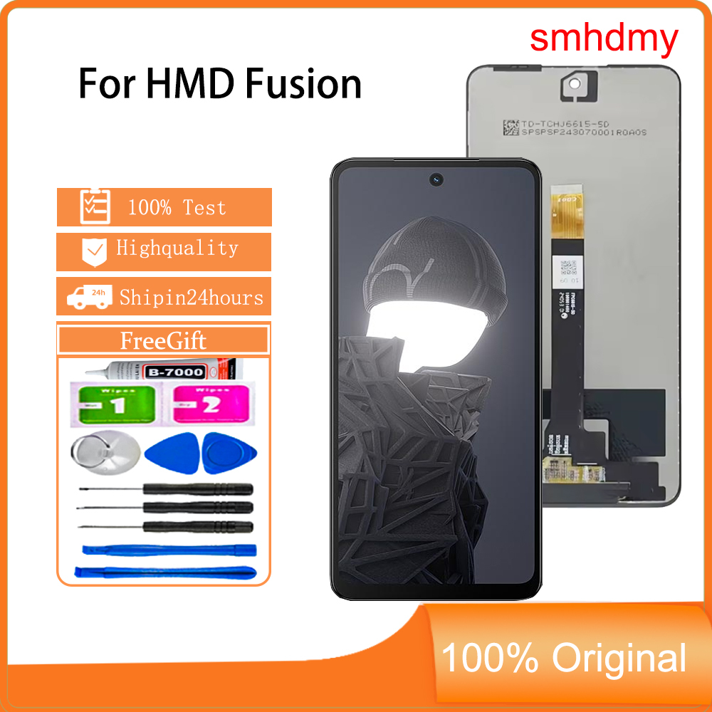 จอแสดงผล smhdmy Ori สําหรับ HMD Fusion LCD Touch Screen Replacement