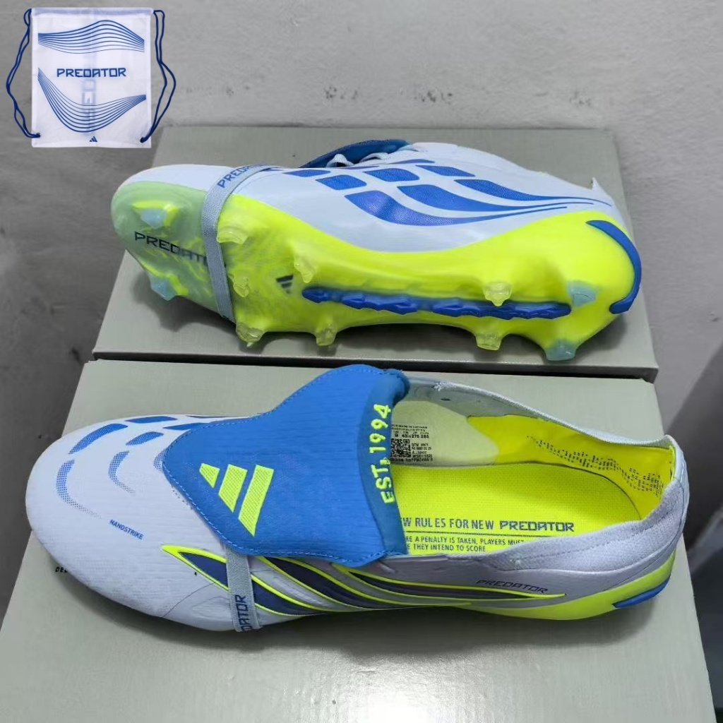 รองเท้าฟุตบอล Predator Club ยืดหยุ่น Kinetic Stitch Tech FG สำหรับเล่นสนามหญ้าจริง