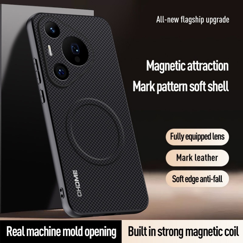 ปลอกสําหรับ Huawei Pura 70 Pro Plus + P70Pro + P70Pro P70 P70ProPlus เคสโทรศัพท์หรูหราแม่เหล็กที่แข็