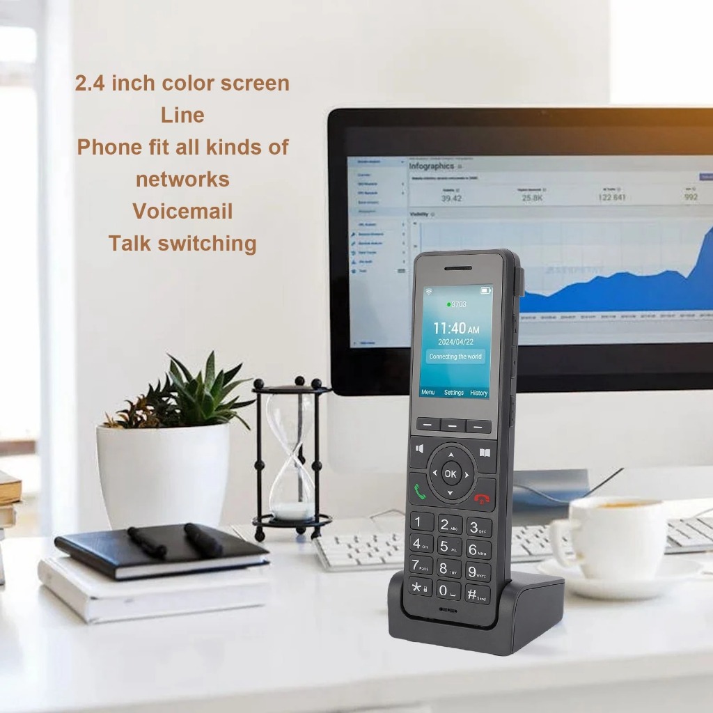 4G LTE ไร้สาย WiFi SIP VoIP Protocol เสียงโทรศัพท์มือถือสําหรับ Dect VoIP สํานักงานบ้านโรงแรมแบบพกพา